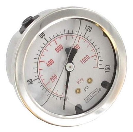 Noshok---911-Series---Stainless-Steel-Liquid-Filled-Pressure-Gauges-1/4-NPT-Center-Stem,Isopure-Water,4