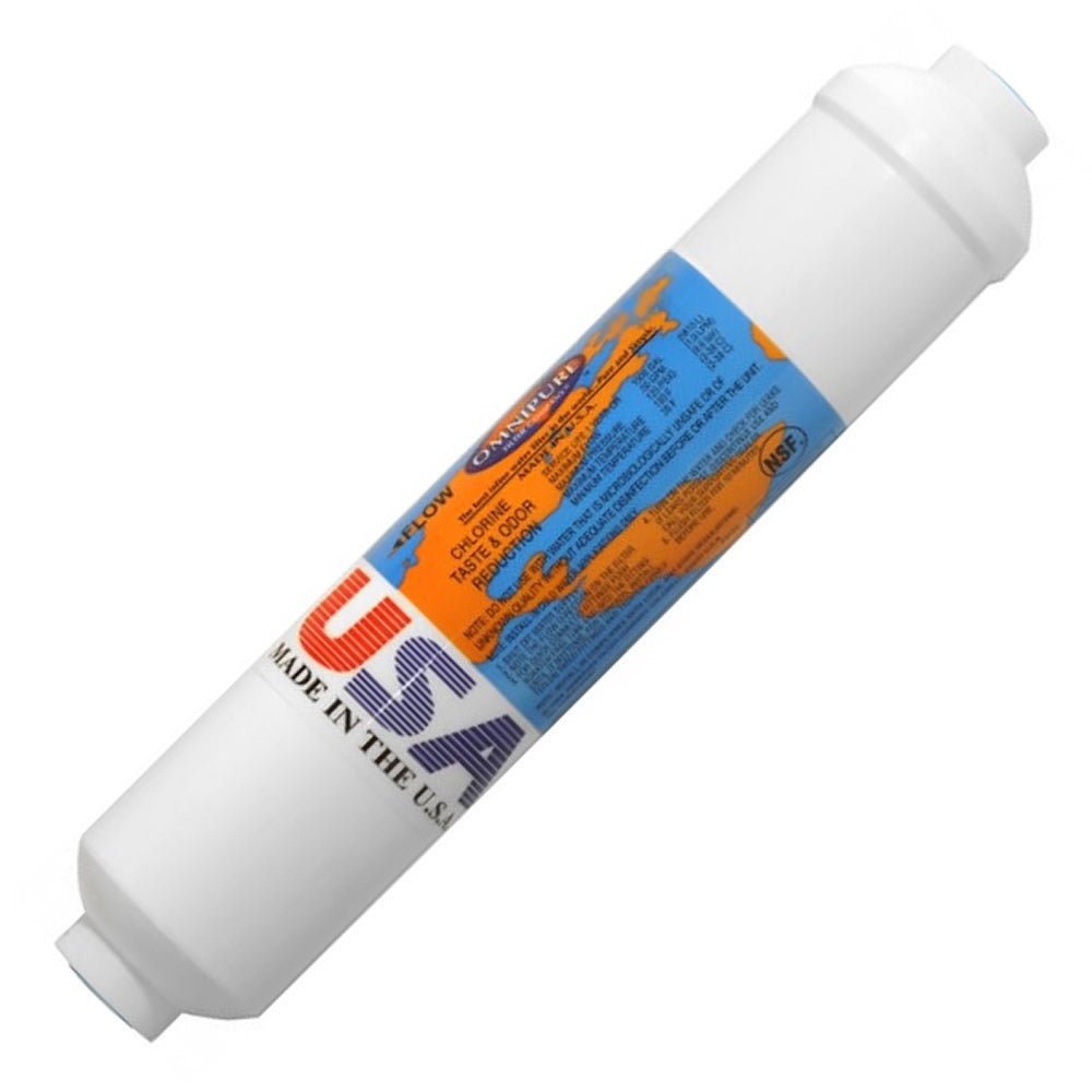 inline remineralization filter for reverse osmosis system with calcite media