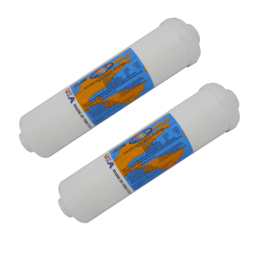 10-Pack T33 Inline Post Carbon Water Filters – Quick Connect For RO Systems, 5-Stage Filtration