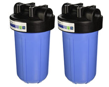 Load image into Gallery viewer, Pentek - 10&quot; Big Blue Filter Housing HFPP - Black Cap / Blue Sump - Isopure Water - 2x 150470
