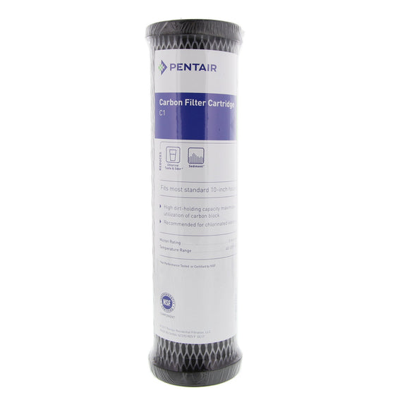 Pentek---C1---10-x-2.5-Activated-Carbon-Impregnated-5-Micron-Filter,Isopure-Water,1