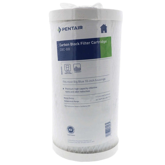 Pentek---CBC-BB---10-x-4.5-Carbon-Briquette-0.5-Micron-Filter,Isopure-Water,4