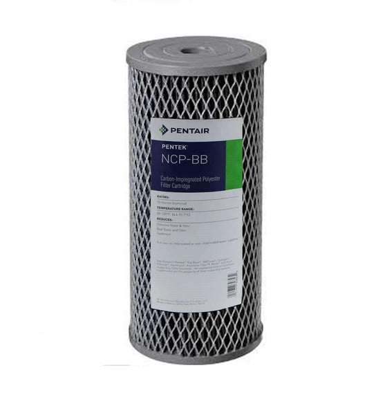 Pentek---NCP-BB---10-x-4.5-Big-Blue-Pleated-Carbon-Impregnated-Polyproplyene-Filter,Isopure-Water,8