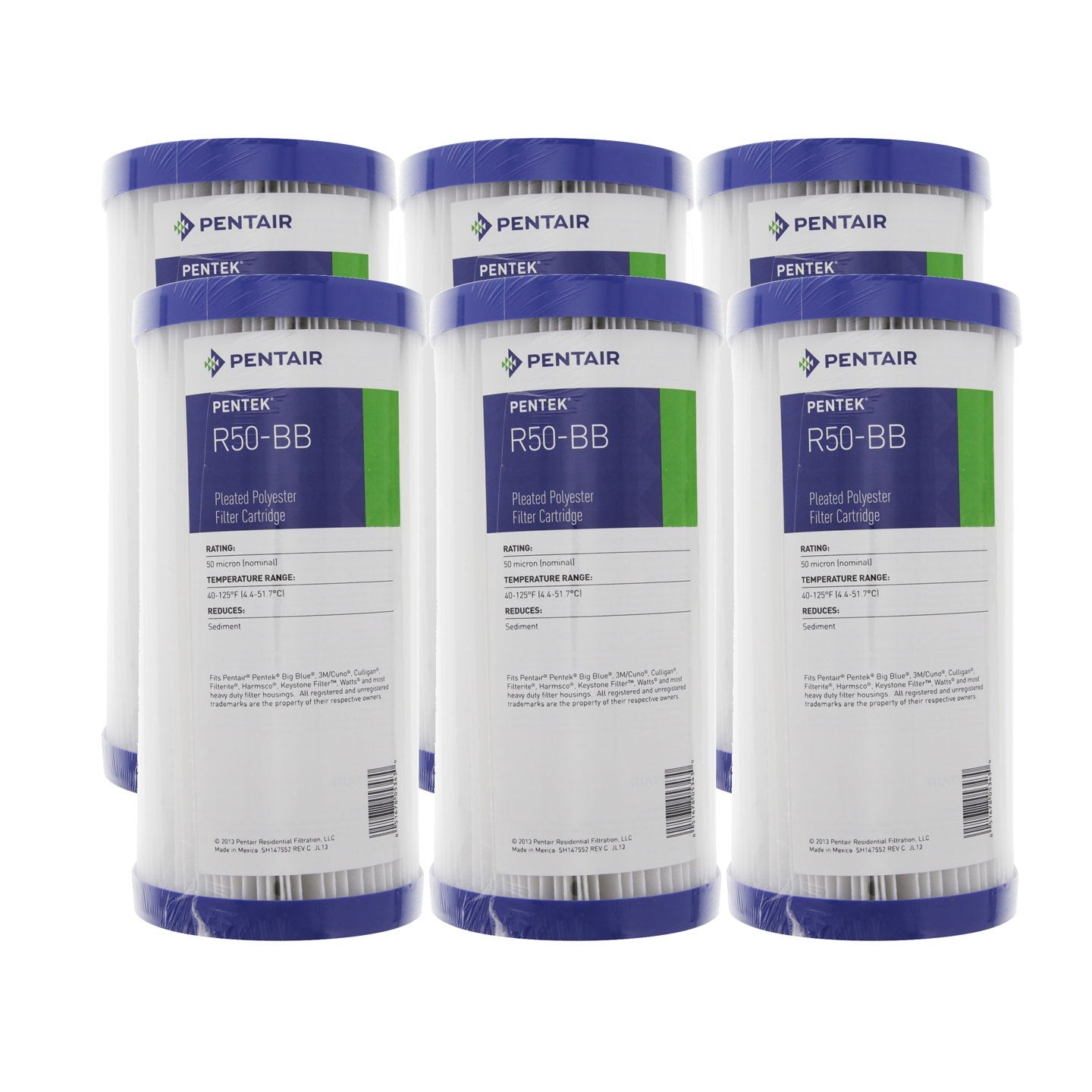 thumbnail image 2 of Ronaqua Big Blue 10x4.5 Inch 1 Micron Sediment Water Filters – 2-Pack 2 of 6