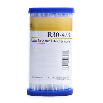 Pentek - R30-478 - 5" x 2.5" REUSABLE Pleated Polyester Sediment Filter - 30 Micron