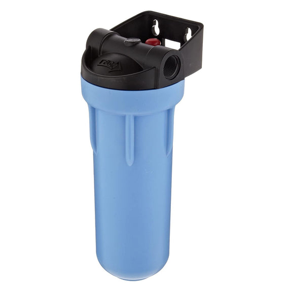 Pentek---Standard-10-3G-Filter-Housing---Black-Cap/Blue-Sump---Integrated-Bracket---3/4-NPT,Isopure-Water,2