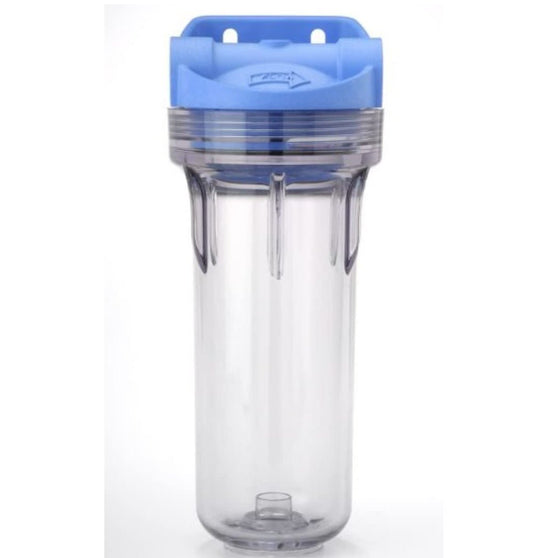 Pentek---Standard-10-3G-Filter-Housing---Blue-Cap/Clear-Sump---Integrated-Bracket,Isopure-Water,4