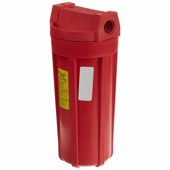 Pentek---Standard-10-High-Temperature-Nylon-Filter-Housing---Red/Red---3/4-NPT---No-Pressure-Release,Isopure-Water,11