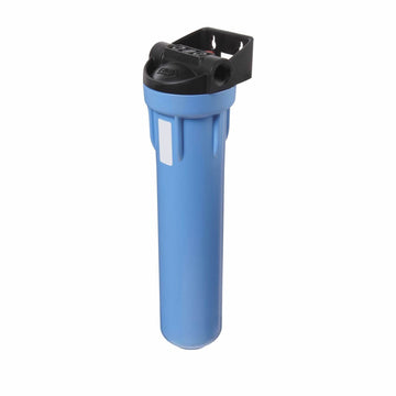 Pentek - Standard 20" 3G Filter Housing with 3/4" NPT - Black Cap / Blue Sump - Integrated Bracket with Meter Mount