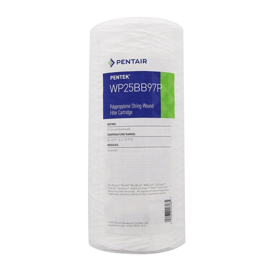 Pentek---WP25BB97P---10-x-4.5-Big-Blue-Polypropylene-String-Wound-Sediment-Filter---25-Micron,Isopure-Water,10