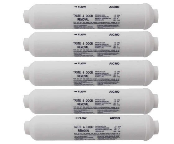Post-Inline-Carbon-GAC-Water-Filter-Reverse-Osmosis-RO-Ice-T/33-pack-of-5,Isopure-Water,11