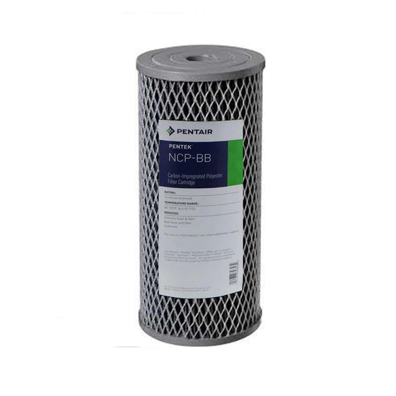 Pentek---NCP-BB---10-x-4.5-Big-Blue-Pleated-Carbon-Impregnated-Polyproplyene-Filter,Isopure-Water,3