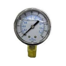 Stainless-Steel-Pressure-Gauge-0-160-PSI-Liquid-Filled-Bottom-1-4-NPT,Isopure-Water,2