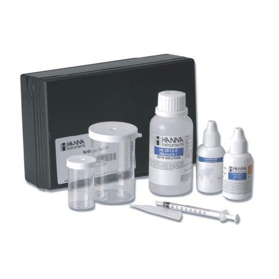 Hanna-(HI3812)-Hardness-Kit-110-Test-W-Case,Isopure-Water,12