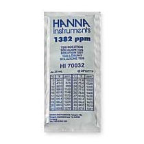 Hanna-(HI70032P)-1382-PPM-@-25C-TDS-Calibration-Solution,-20mL-sachet;-25-pack,Isopure-Water,1