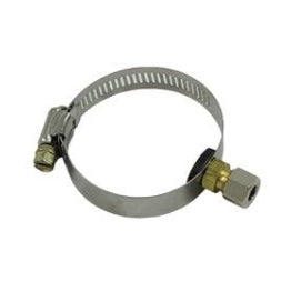IPW Industries Inc (VV-DSI000) Drain Saddle Valve Adjustable 1/4" Steel Compression Brass