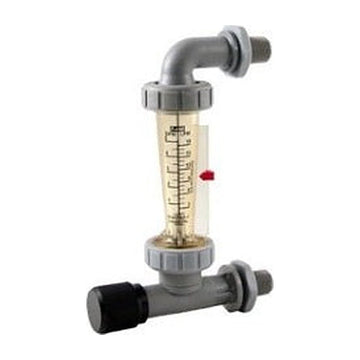 Blue And White (F-44500LEA-8) 0.5 - 5 GPM Flow Meter; 1-2" MPT; PM; ADJ.V.