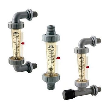 Blue And White (F-44750LH-12) 1.0 - 10 GPM Flow Meter; 3-4" MPT; IL