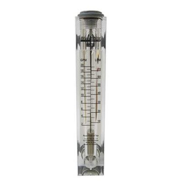 Blue And White (F-55200L) 2 - 20 GPM Flow Meter; 1" MPT
