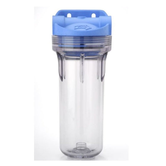 Pentek---Standard-10-3G-Filter-Housing---Blue-Cap/Clear-Sump---Integrated-Bracket,Isopure-Water,3