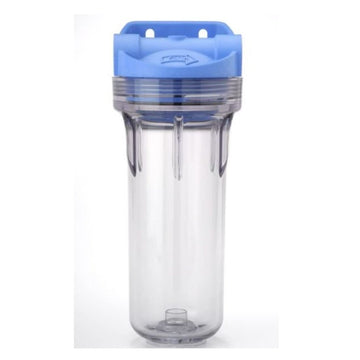 Pentek - Standard 10" 3G Filter Housing - Blue Cap/Clear Sump - Integrated Bracket