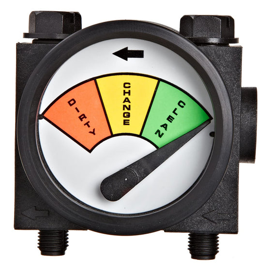 Pentek---3G-Meter-Mount-Gauges---3-Color-Needle-Gauge,Isopure-Water,6