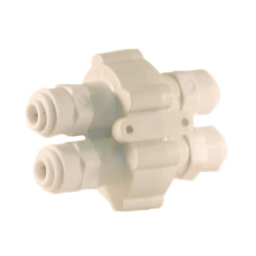 Hydronamic (ASV-100-JG) Auto Shut Off Valve w- 1-4" Quick Connect Fittings White