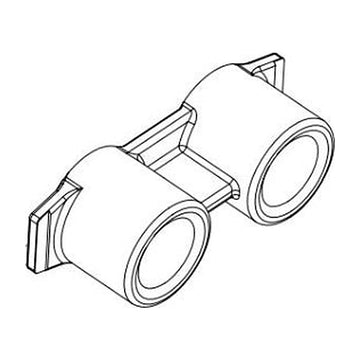 Fleck (13708NP) Yoke, 3-4" (Nickel-plated)
