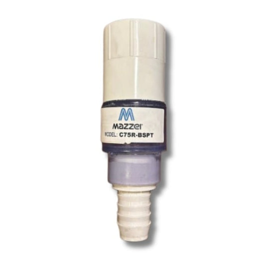 Mazzei-(C75R-BSPT)-1.25-Check-Valve-for-2-Injectors-PVC-(Replacement-for-Valve-incl.-in-KR282-BSPT-Kit),Isopure-Water,4