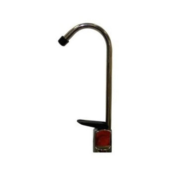 QMP (QMP101) Faucet Tall Spout Non-Air Gap Chrome w- Black Tip