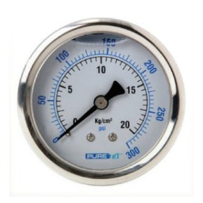 Watts-(PG20B25)-2.5-Dial-Liquid-Filled-Pressure-Gauge-Stainless-Steel;-1-4-NPT-Center-Back,Isopure-Water,9
