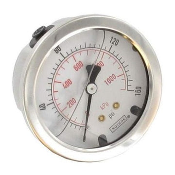 Noshok - 911 Series - Stainless Steel Liquid Filled Pressure Gauges 1/4" NPT Center Stem