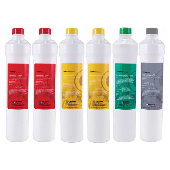 Watts-Premier-531161-RO-Pure-Plus-6-Pack-Filter-Kit,Isopure-Water,8
