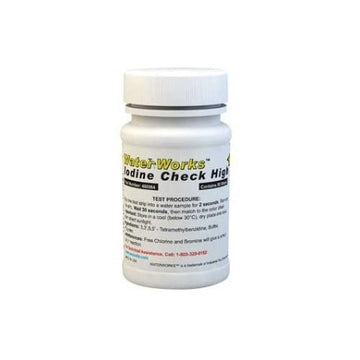 Sensafe (480064) Iodine Test Strip, 32 Second Test Time, 0-300ppm Range (Bottle of 50)