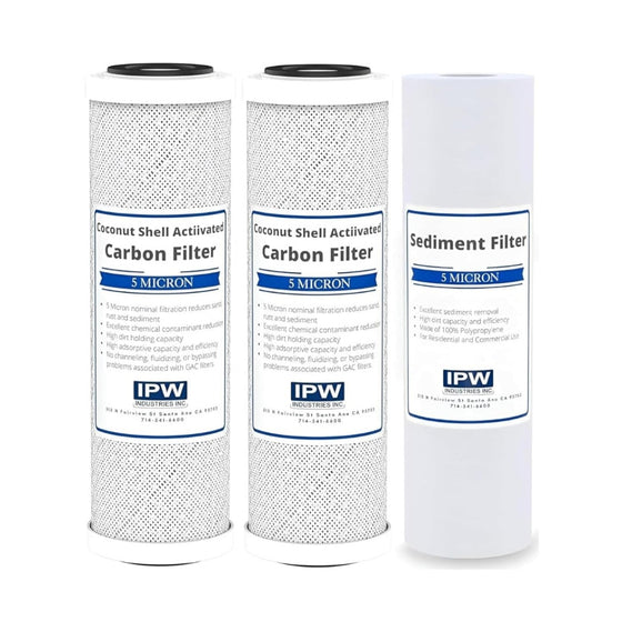 Compatible--All-Assembled-USA-FILTERS---Replacement-Pre-Filter-Set-For-APEC-RO-45,-RO-90,-RO-PH90,-RO-PERM,-RO-PUMP,-RO-Hi,-WFS-1000-Reverse-Osmosis-Water-Filter-System-Stage-by-IPW-Industries-Inc,Isopure-Water,8