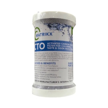 MatriKX---32-250-5-MATRIKX---5-x-2.5-CTO-Carbon-Block-Chlorine-Reduction-5-Micron-Filter,Isopure-Water,1