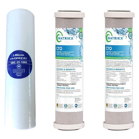 GRO-Filter-Replacement-Set-|-3-Filters-for-4-Stage-RO-System,Isopure-Water,10