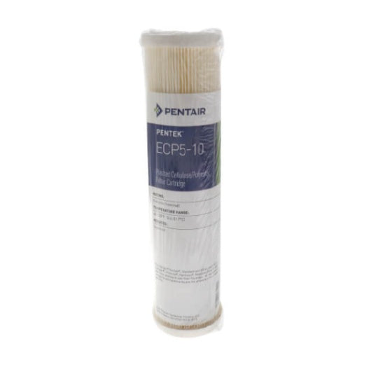 Pentek---ECP5-10---10-x-2.5-Pleated-Cellulose-5-Micron-Sediment-Filter,Isopure-Water,2