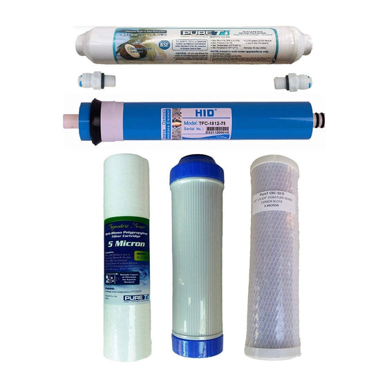 Water-Filter-Set-with-75-GPD-RO-Membrane,-for-5-Stage-System,Isopure-Water,11