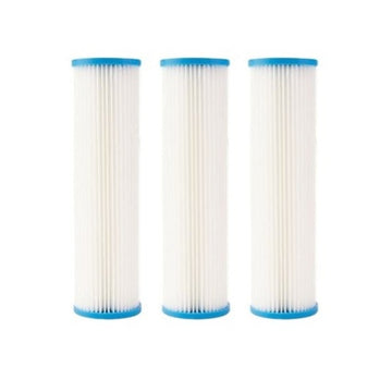 Pack of 3 Filter (WPC20-975) 9.75"X2.75" 20 Micron Pleated Sediment Filters