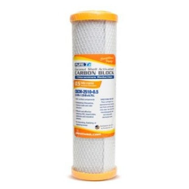 PureT-(CBCM-2510-0.5)-10-x-2.5-Chloramine-Reduction-Water-Filter---NSF-Certified---Carbon-Block-Chloramine-Reduction-Filter-(.5-u-Micron-Rated),Isopure-Water,9