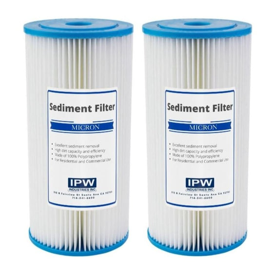 IPW-Industries-10-x-4.5-Pleated-Sediment-Filter-–-30-Micron-Replacement-Cartridge-2-Pack,Isopure-Water,1