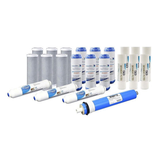 IPW-Industries-Inc.-Replacement-Filter-Kit-for-5-Stage-Reverse-Osmosis-Water-System-w/-100-GPD-Membrane-(3-Year-Supply),Isopure-Water,3