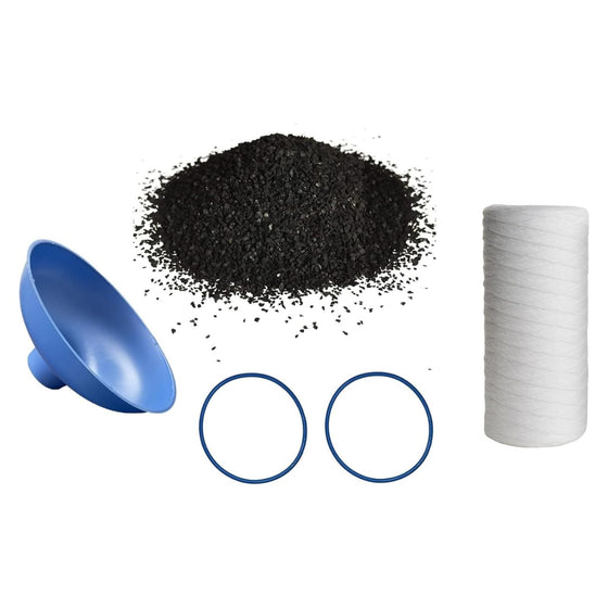 IPW-Industries-Inc.-Compatible-PC600-P-Bulk-Water-Filter-Coconut-Shell-Granular-Activated-Carbon-Charcoal-Replacement-Media-and-Pre-Filter-5-Micron-Sediment-Replacement-Filter-w/O-Rings-and-Funnel,Isopure-Water,4