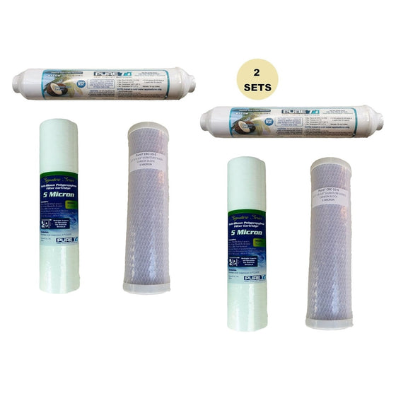 Pureteck-Universal-Undersink-Filter-Set,-2-Sets-of-3-Filters-for-4-Stage-RO-System,Isopure-Water,11