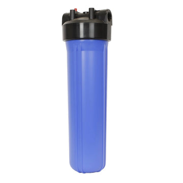 Arrow - 20" Big Blue Double O-Ring Filter Housing Black Cap / Blue Sump with Pressure Relase