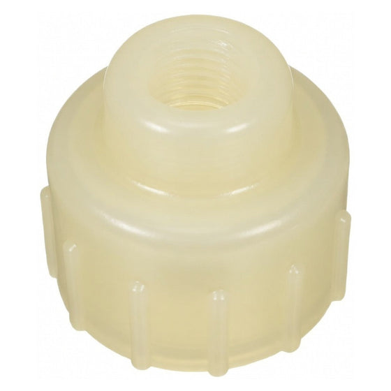 Mazzei-(BR125-NPVDF)-1.5-Female-NPT-x-.5-FNPT-Bell-Reducer---Natural-PVDF,Isopure-Water,2