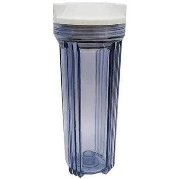 PureT - C892 Series - 10" Slim Filter Housing - White Cap / Clear Sump