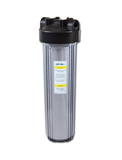 PureT---C908-Series---20-Big-Blue-Filter-Housing-Black-Cap-/-Clear-Sump-with-PR,Isopure-Water,1