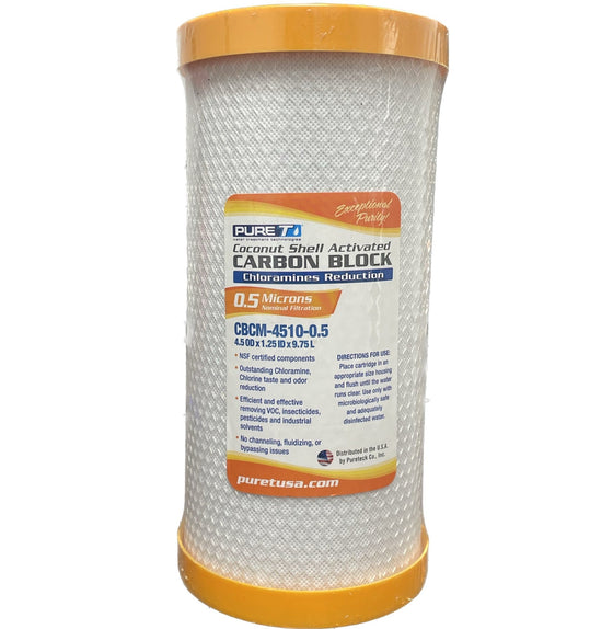 PureT---CBCM-Series----10-x-4.5-Chloramine-Reduction-Water-Filter---NSF-Certified---Carbon-Block-Chloramine-Reduction-Filter-0.5-Micron,Isopure-Water,2